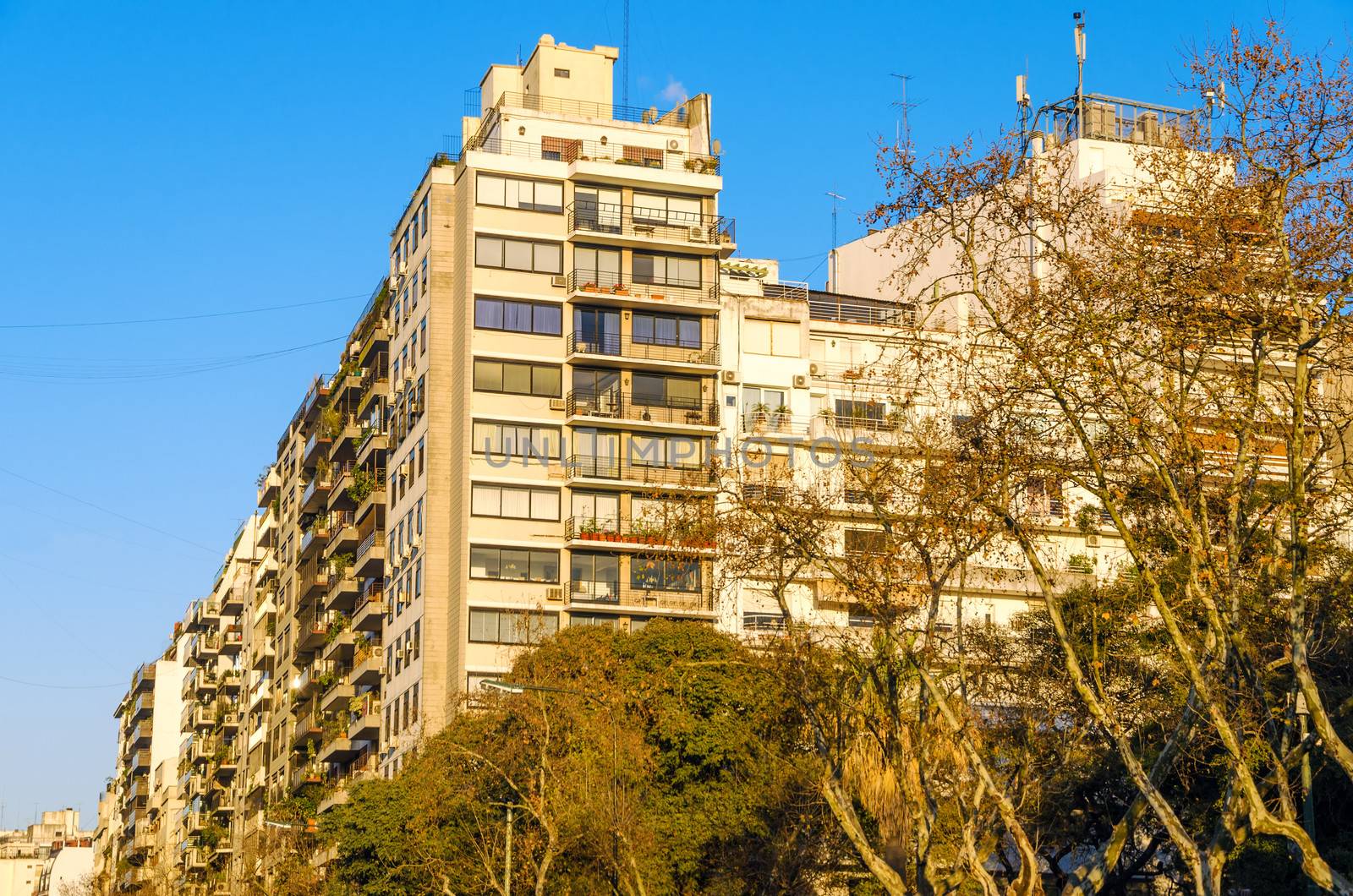 View of apartment buildings in Buenos Aires, Argentina