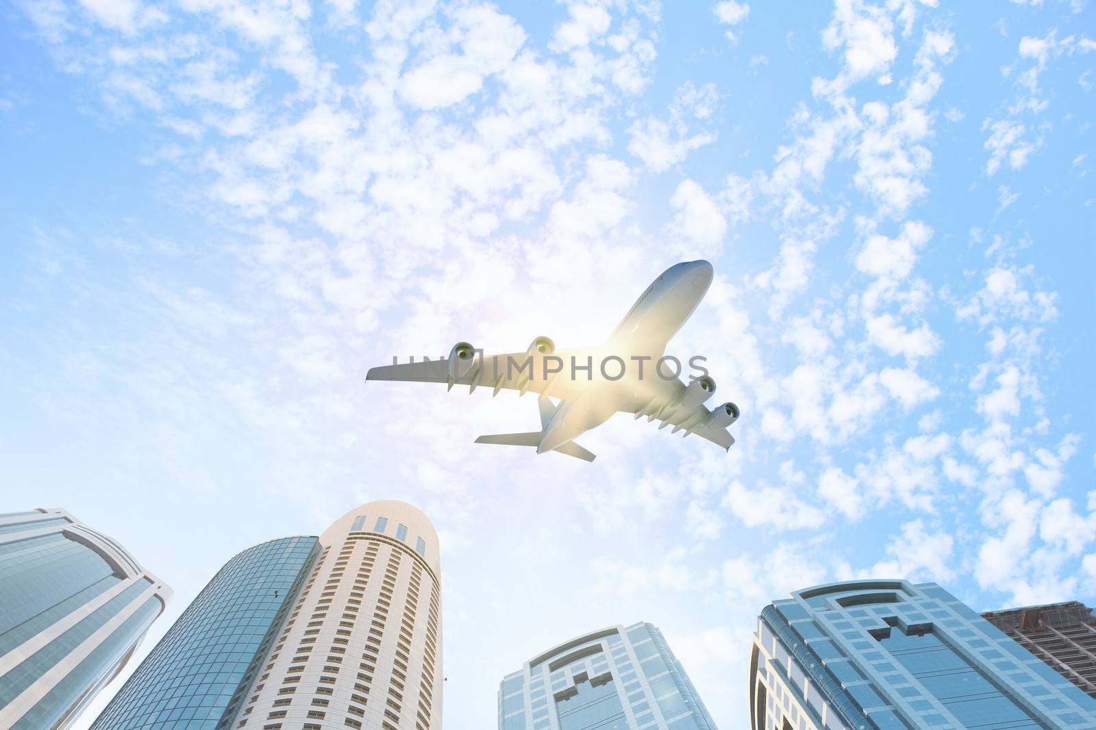 Plane in sky by sergey_nivens