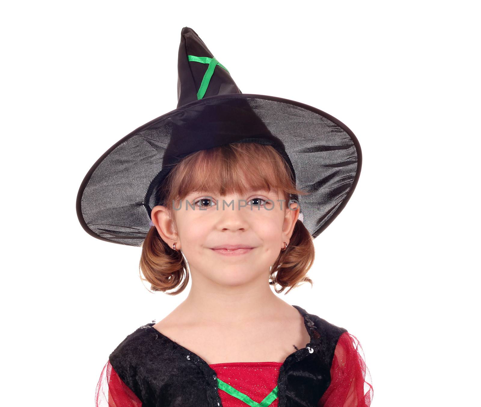beautiful little girl witch halloween by goce