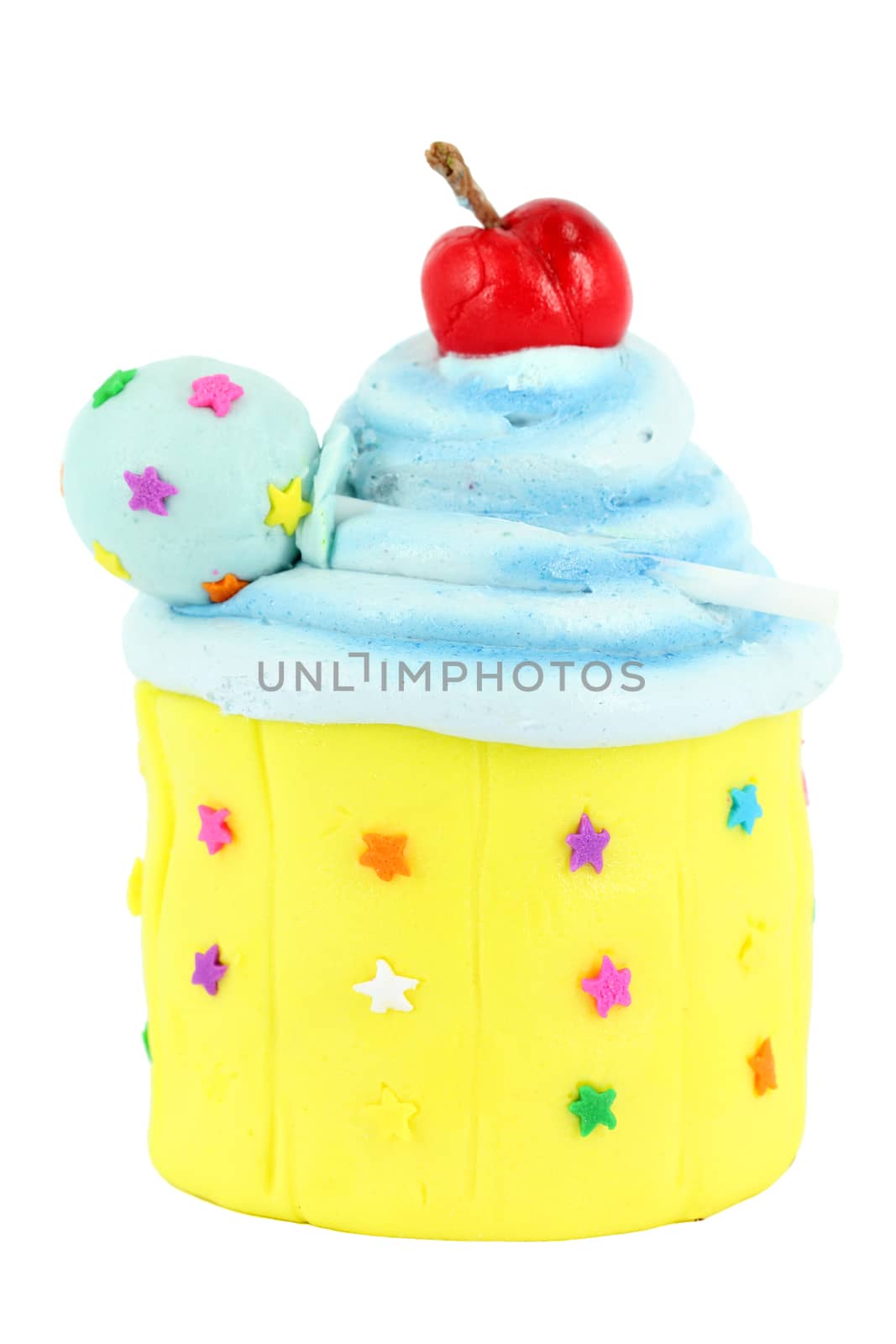 colorful sweet cupcake on white  by goce