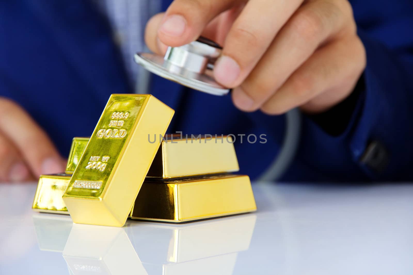 gold bars concept by ponsulak