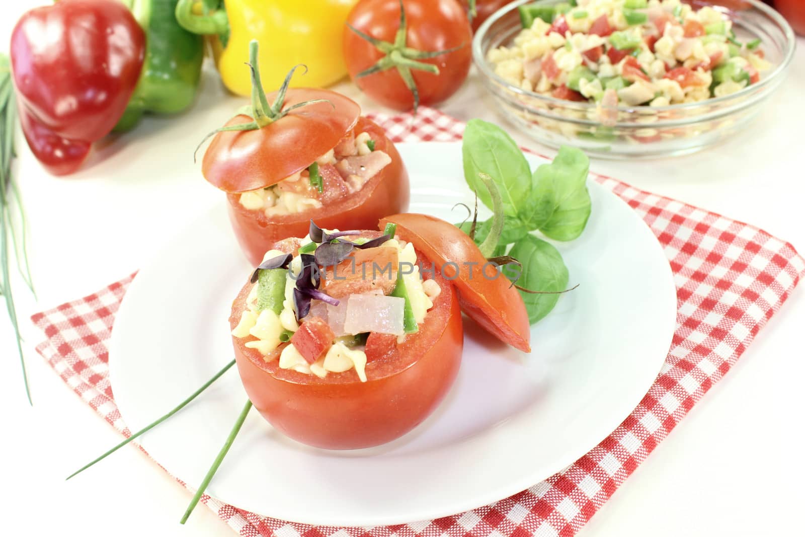 stuffed tomatoes with pasta salad by discovery