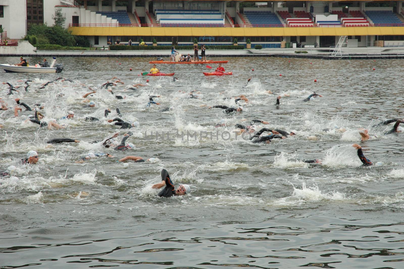 Poznan Triathlon swimming by janhetman