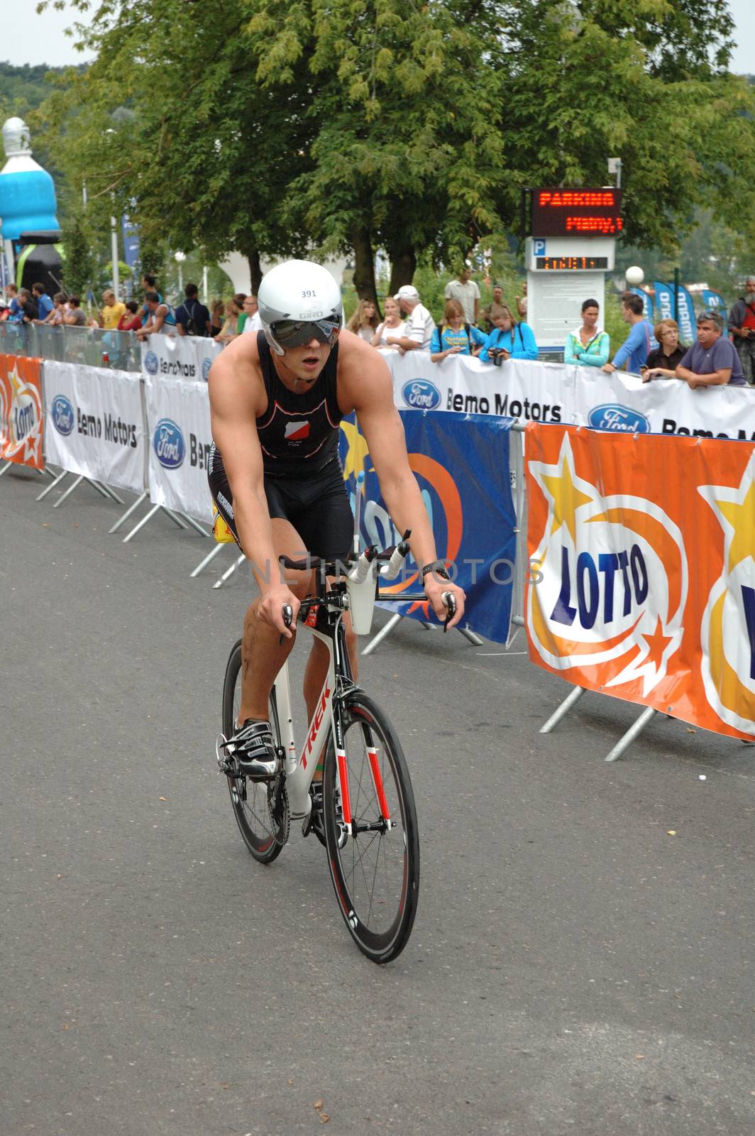 Cycling at Triathlon on Malta in Poznan Poland (04.08.2013)