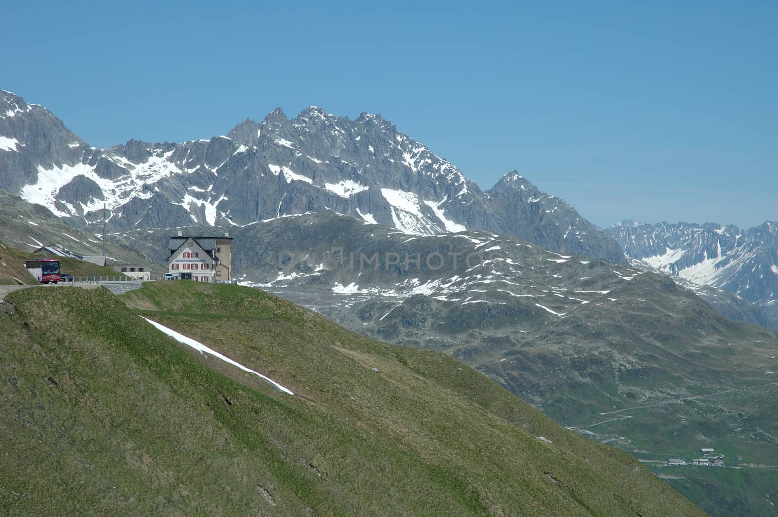 Somewhere in Alps in Switzerland