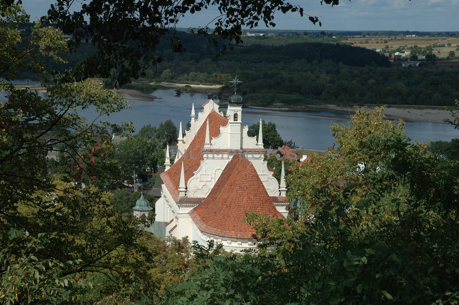 Roof of church in Kazimierz city