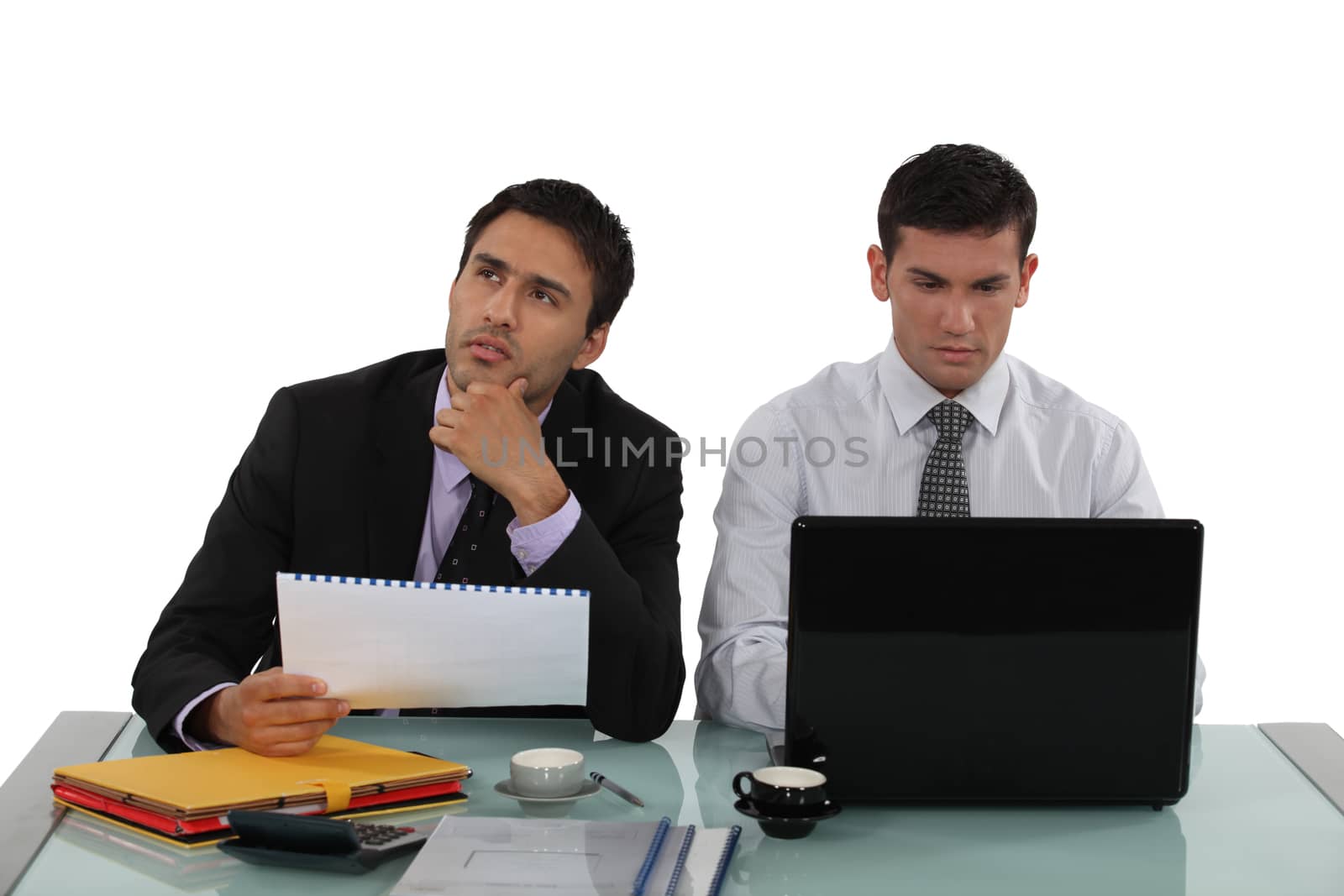 male colleagues working side by side