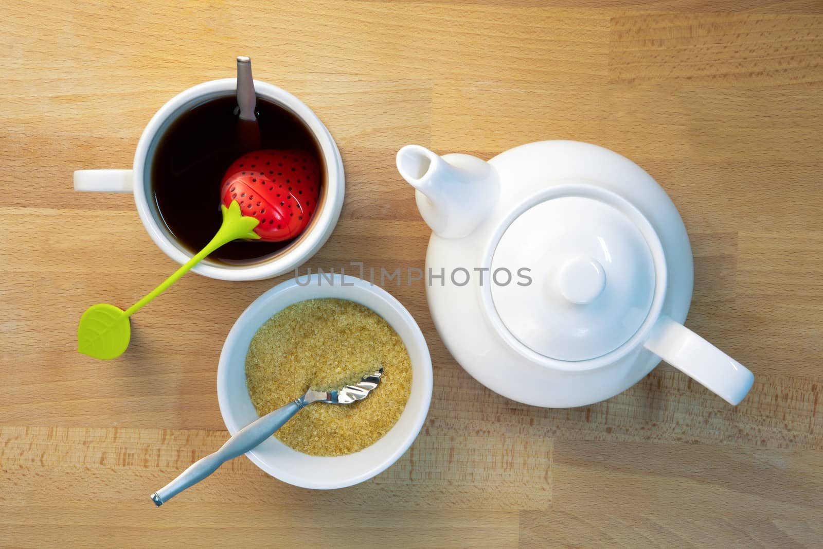 Infused Tea Brown Sugar and Teapot by coskun