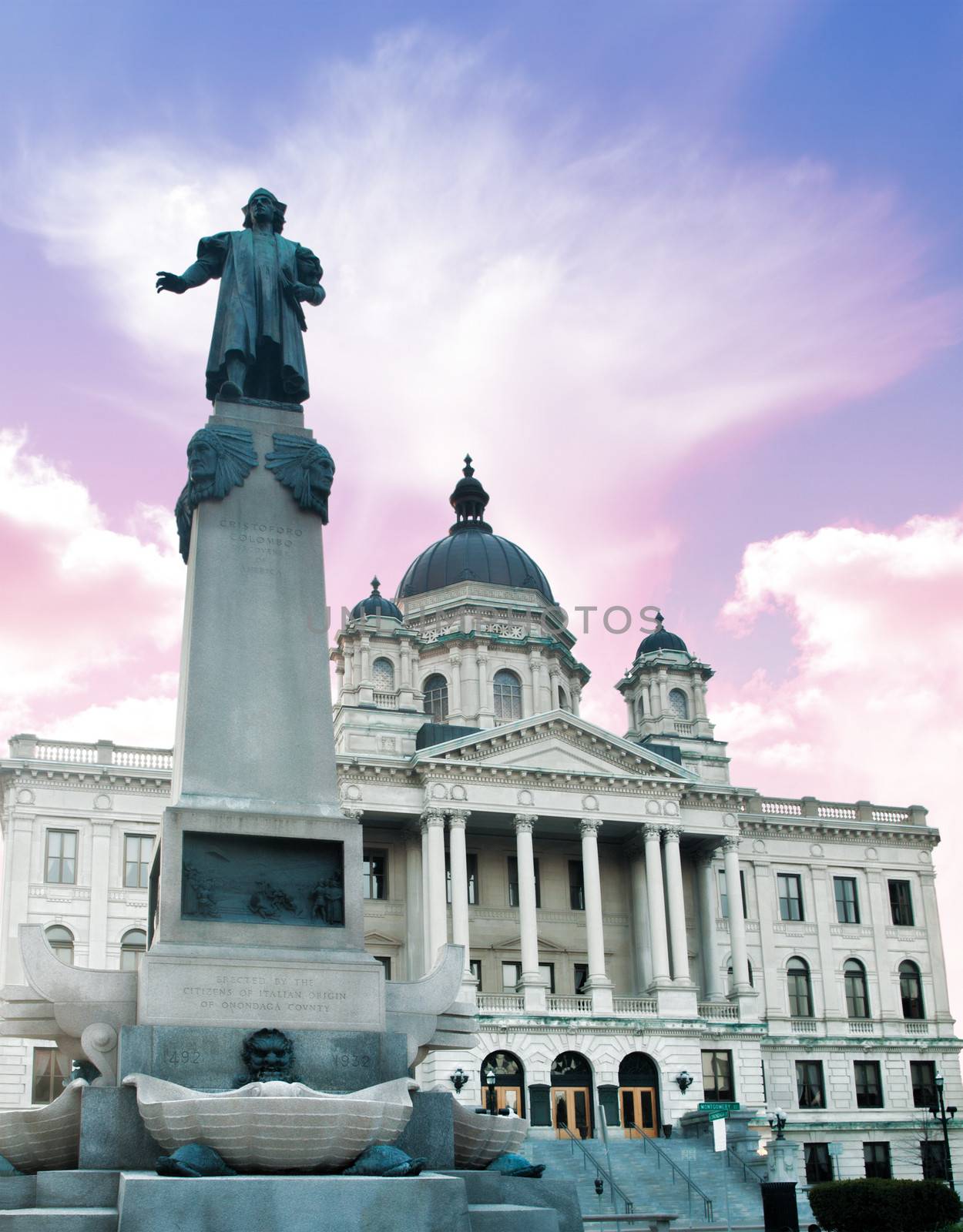 statue and courthouse by debramillet