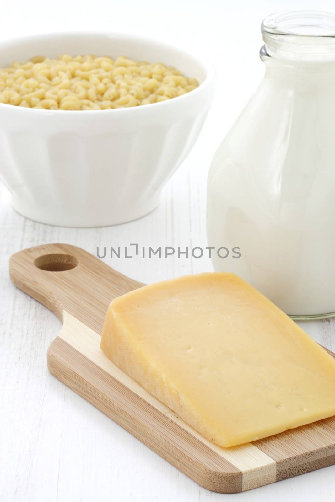 Delicious macaroni and cheese gourmet ingredients, a welcomed meal for adults and kids dinner.