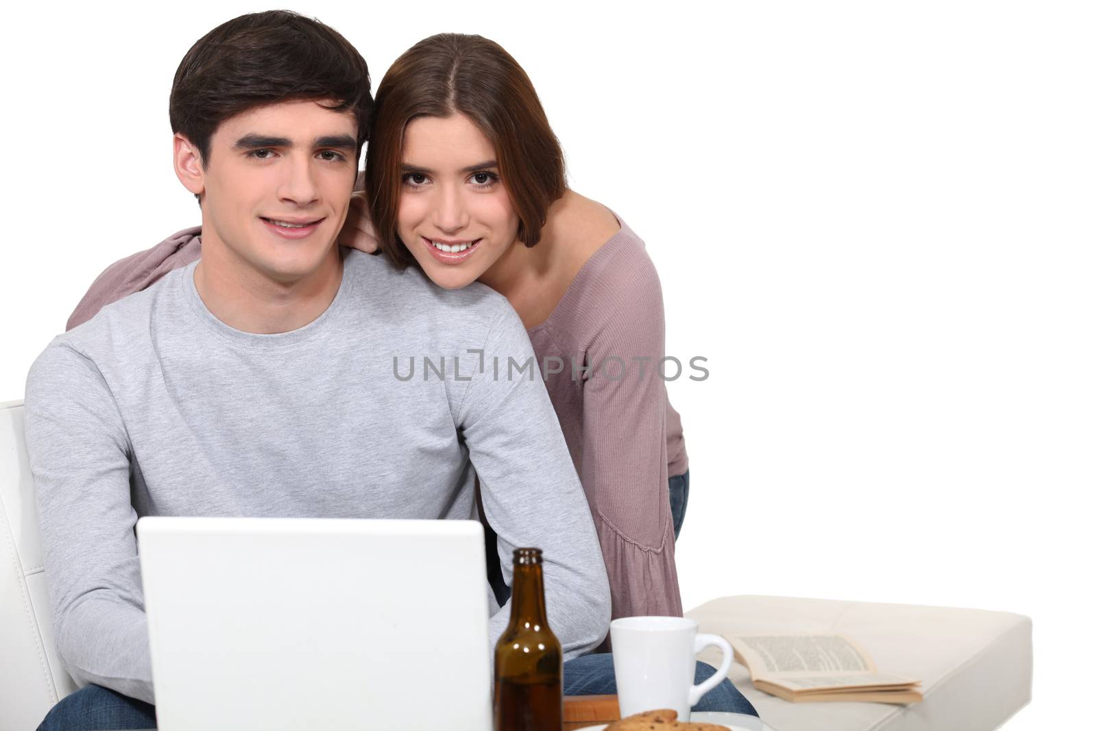 Young couple surfing the Internet