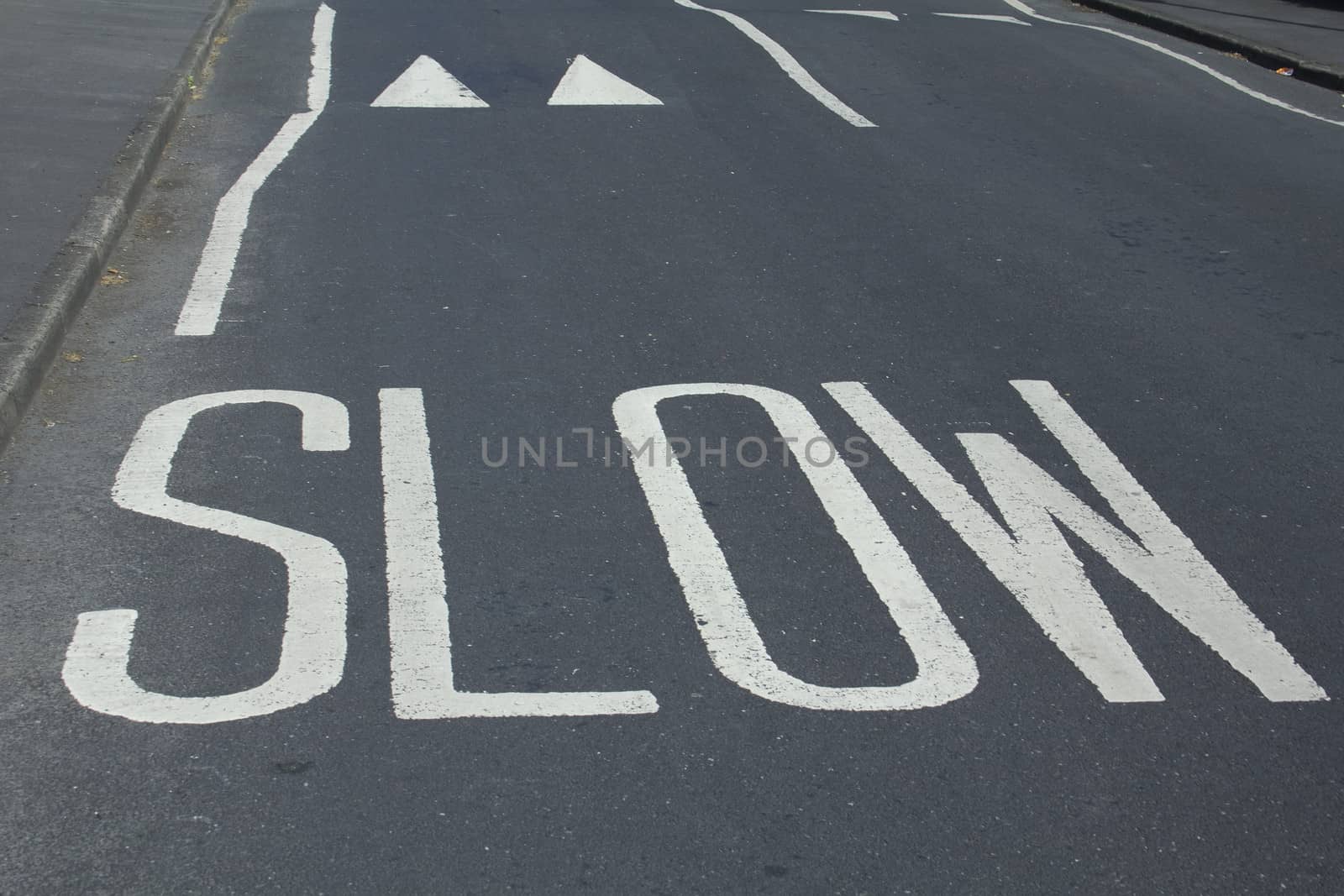 Road safety markings - slow by darkhorse2012