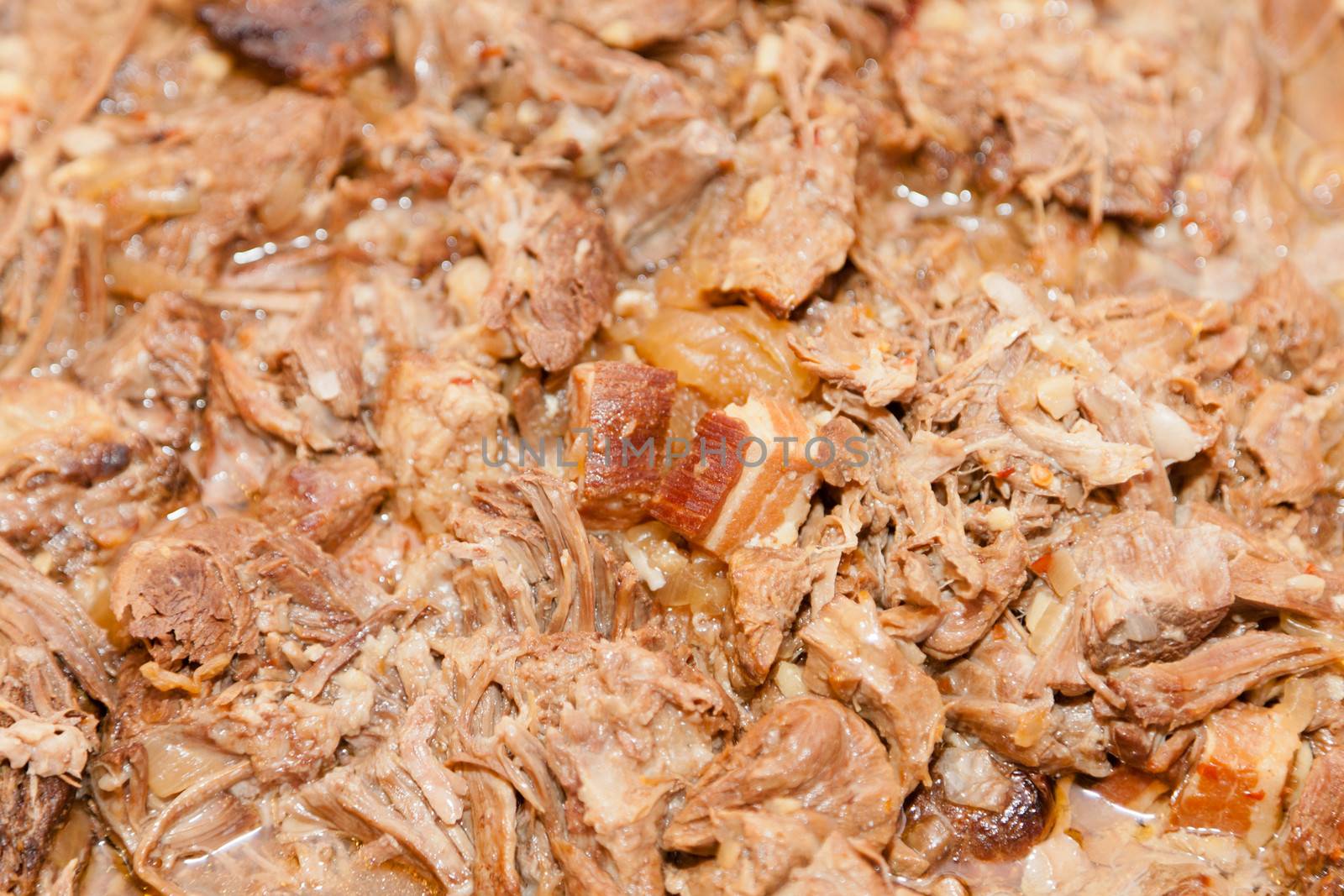 Traditional Mexican shredded beef.It is basically beef that has been marinated, cooked, shredded and dried.