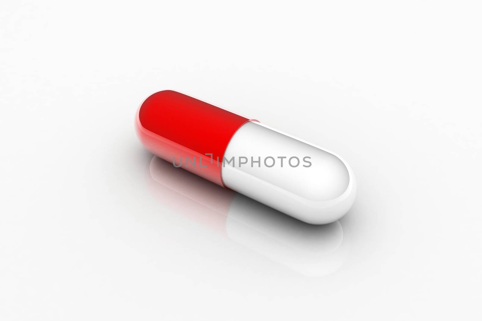 digital illustration of capsule in digital background