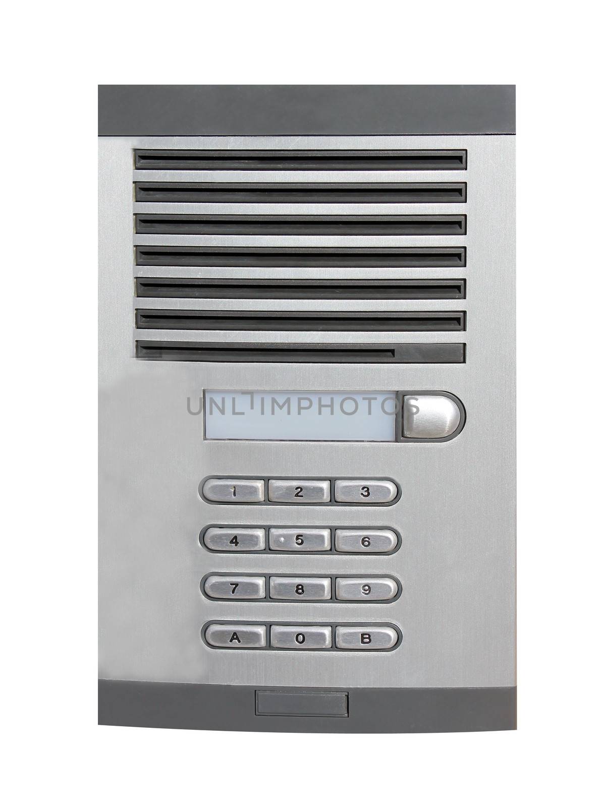 Office intercom isolated on a white background.