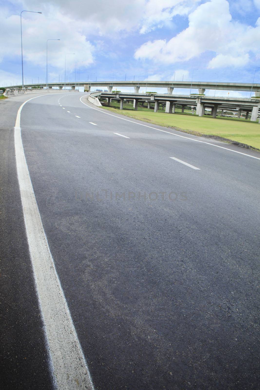 asphalt road land bridge infra structure government public service by khunaspix