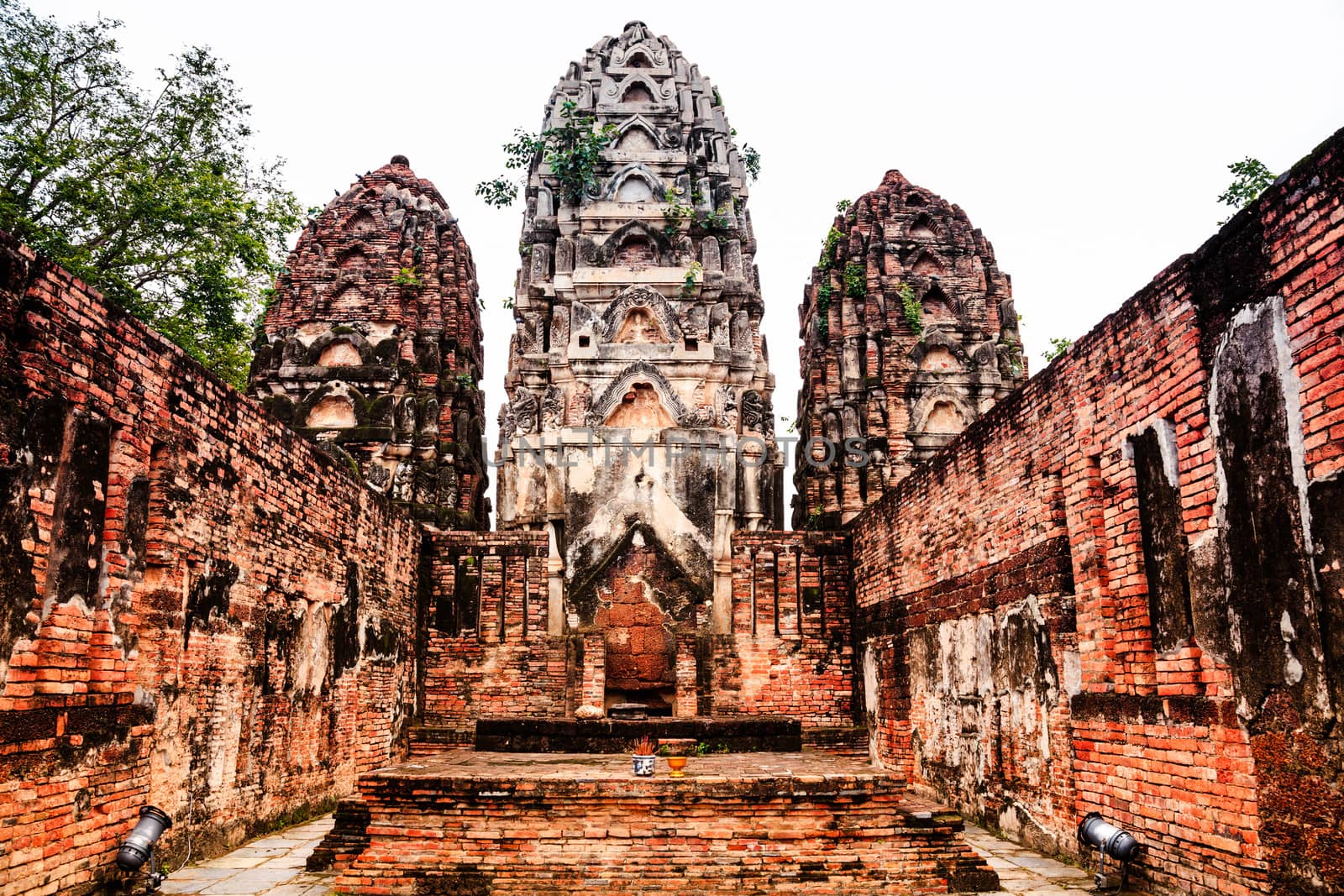 Wat sri sawai in sukhothai province, thailand