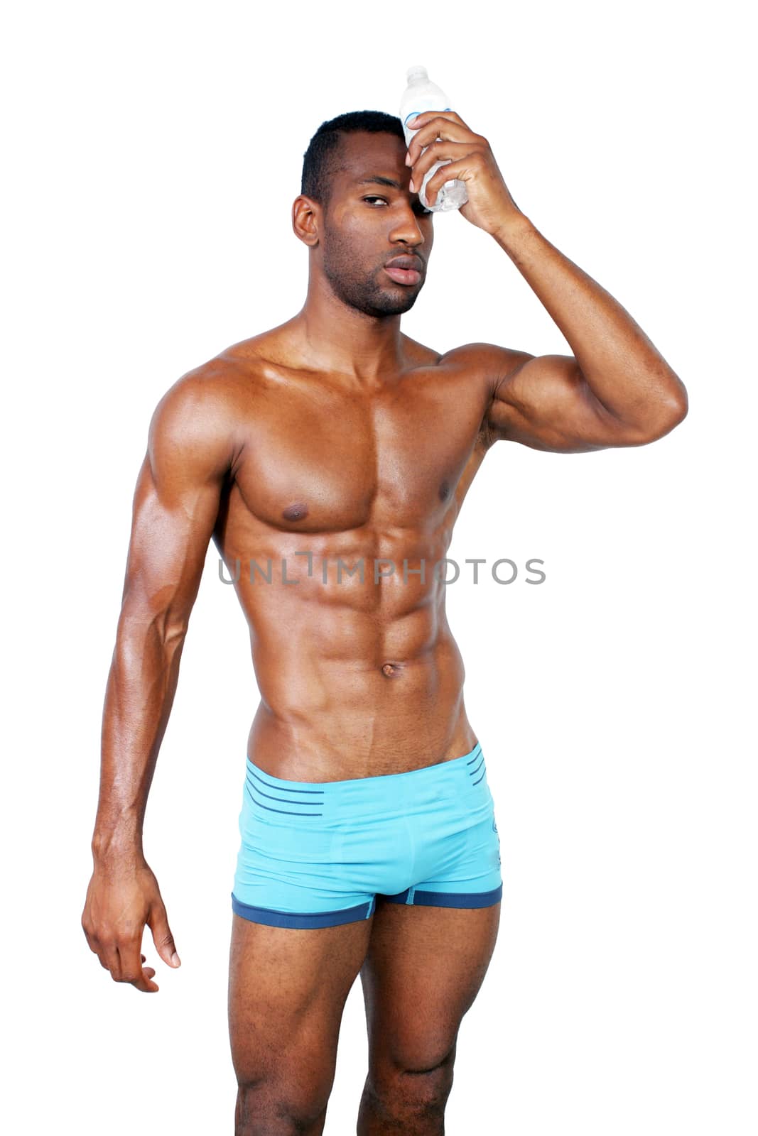 Handsome Muscular Black Man (7) by csproductions