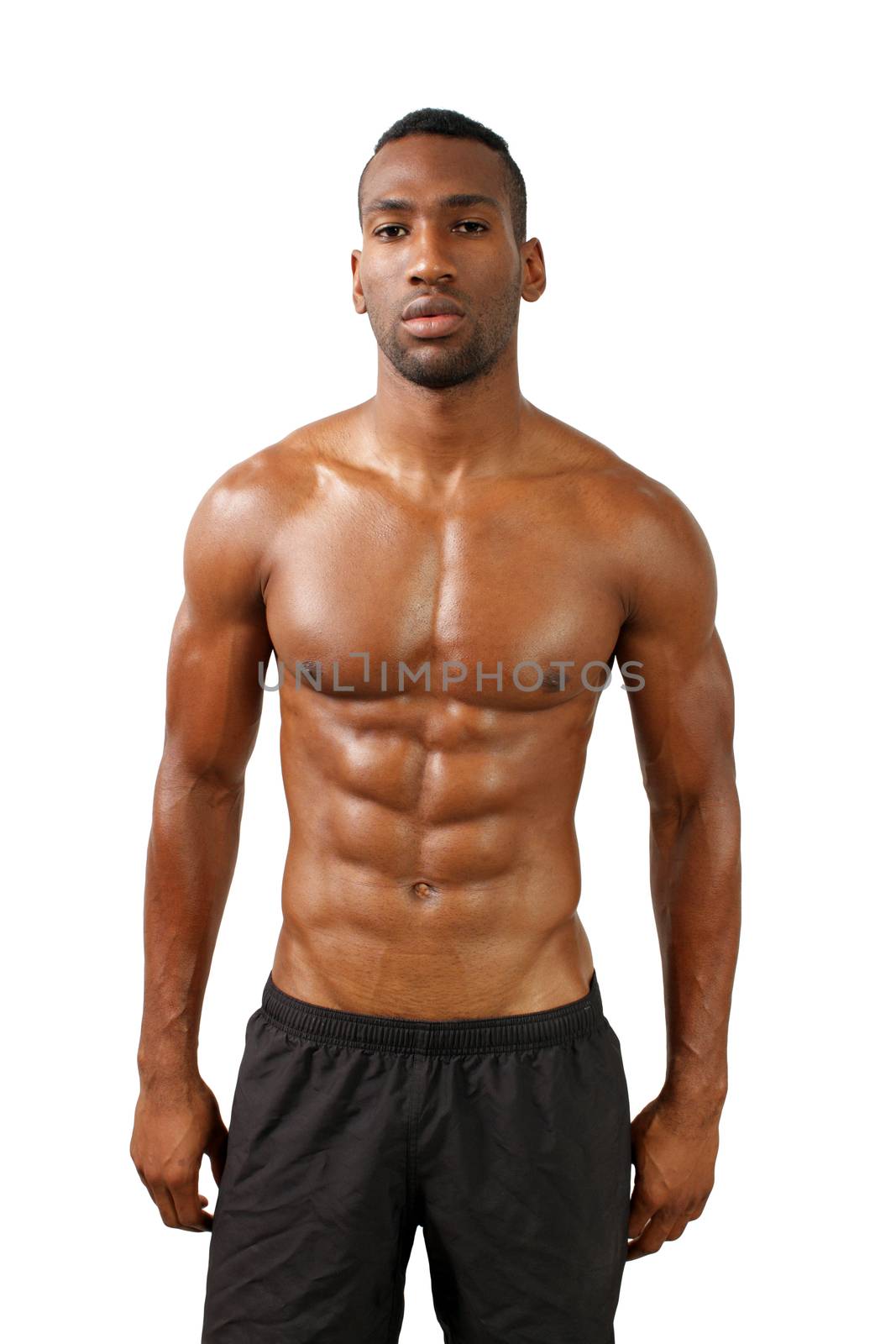 Handsome Muscular Black Man (14) by csproductions