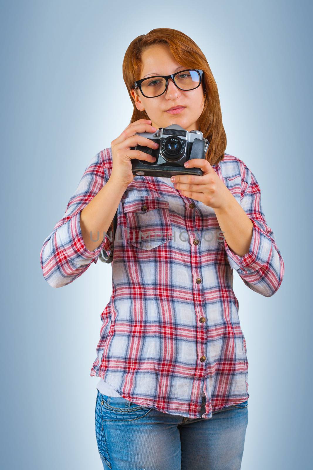 hipstergirl with camera by mihalec