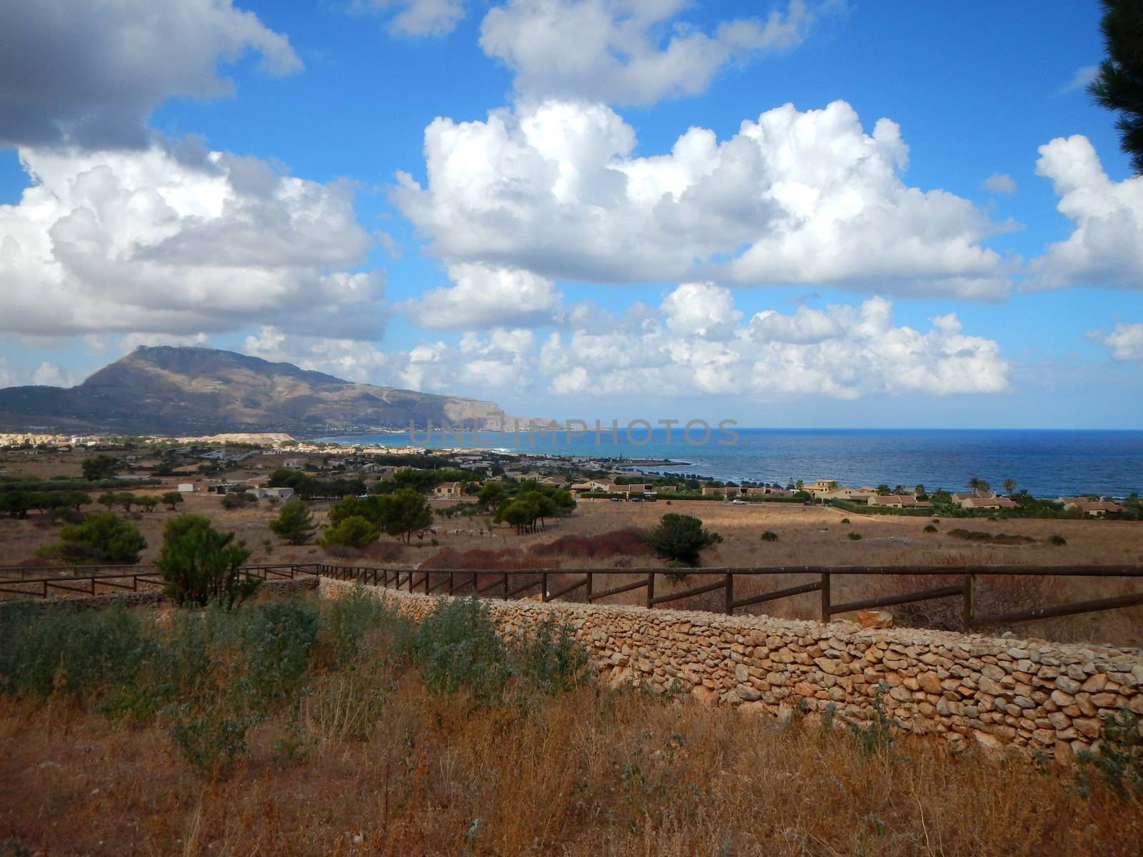 A picturesque view from Custonaci, near Trapani in Sicily.