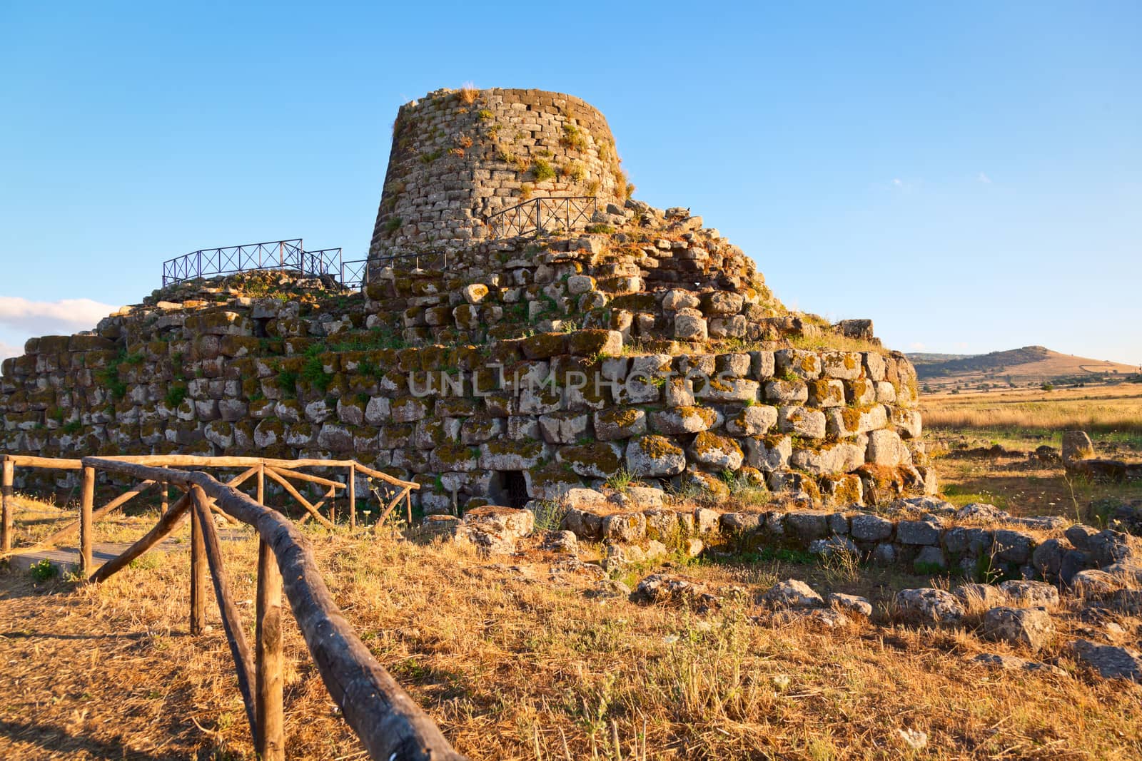 Ancient megalithic Nuraghe Santu Antine in Sardinia, Italy