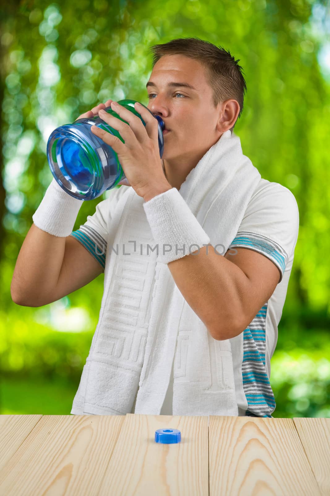 boy drinking