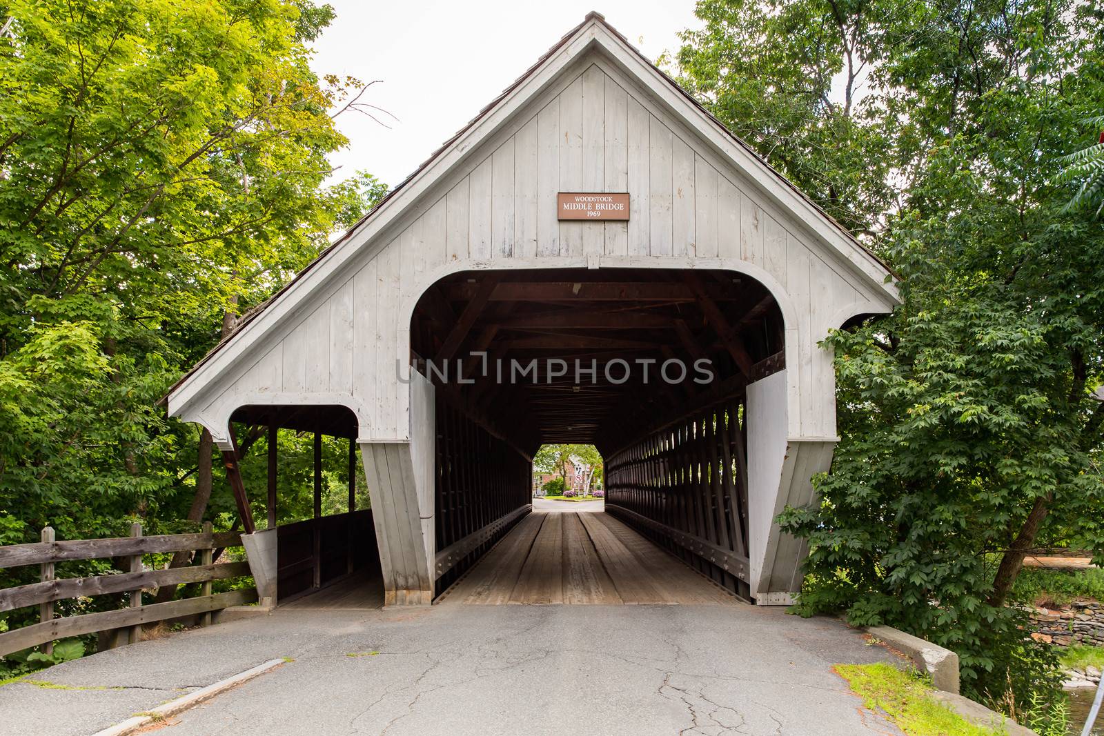 This is one of the many covered bridges that can be seen in Vermont.