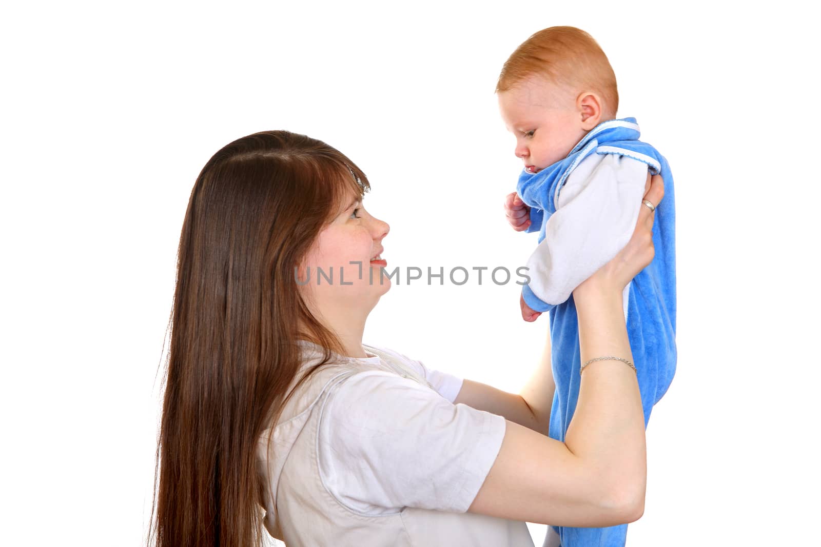 Young Mother and Baby by sabphoto