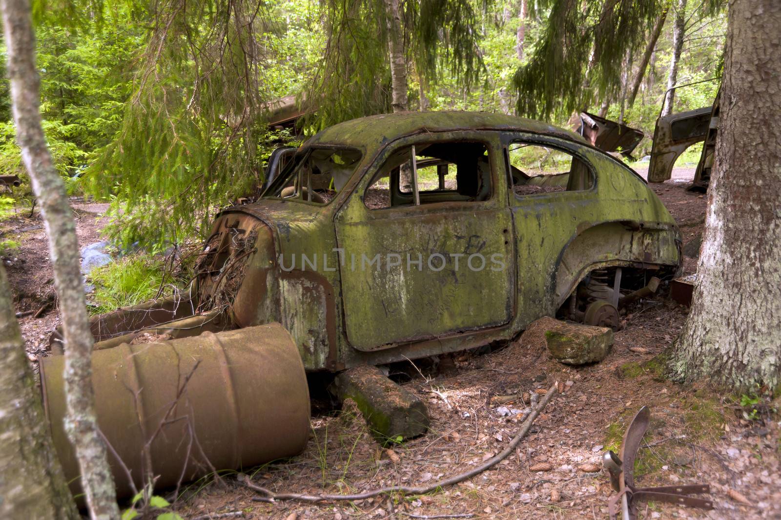 Car Dump in Kirkoe Mosse, Sweden