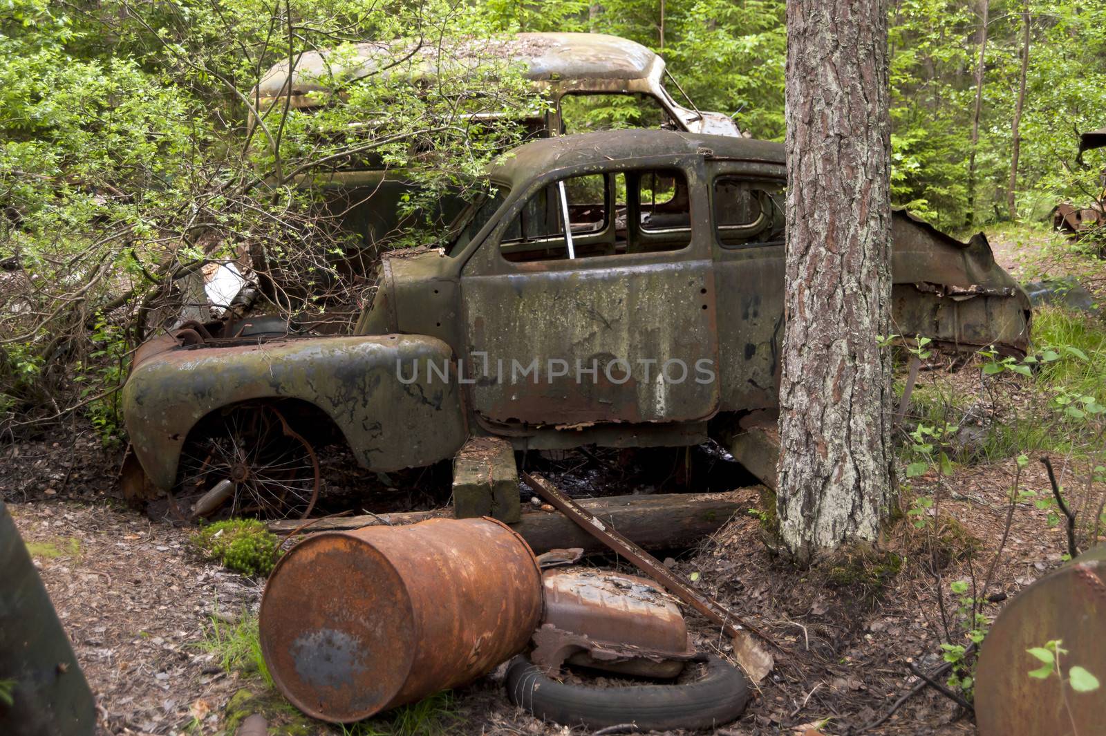 Car Dump in Kirkoe Mosse, Sweden