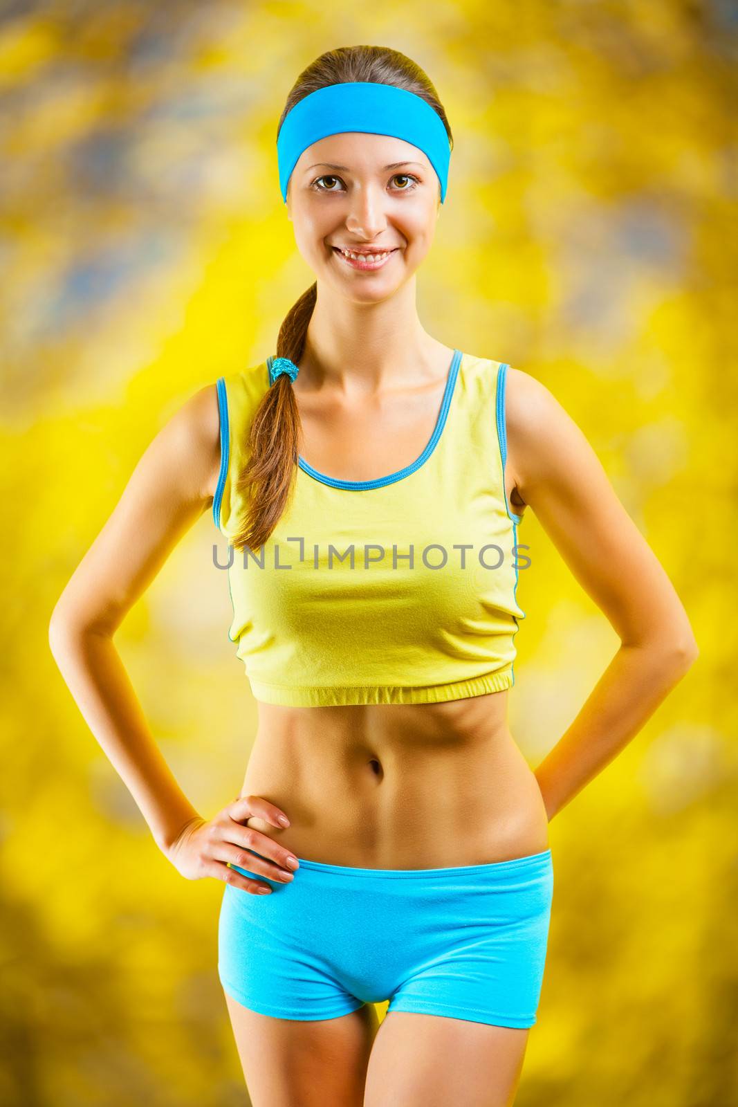 portrait of a sports girl by mihalec