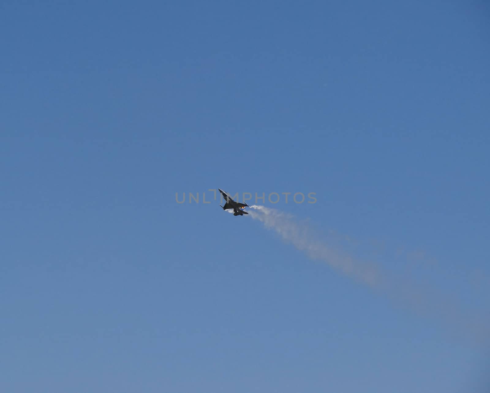 belgian f16 at an airshow in france