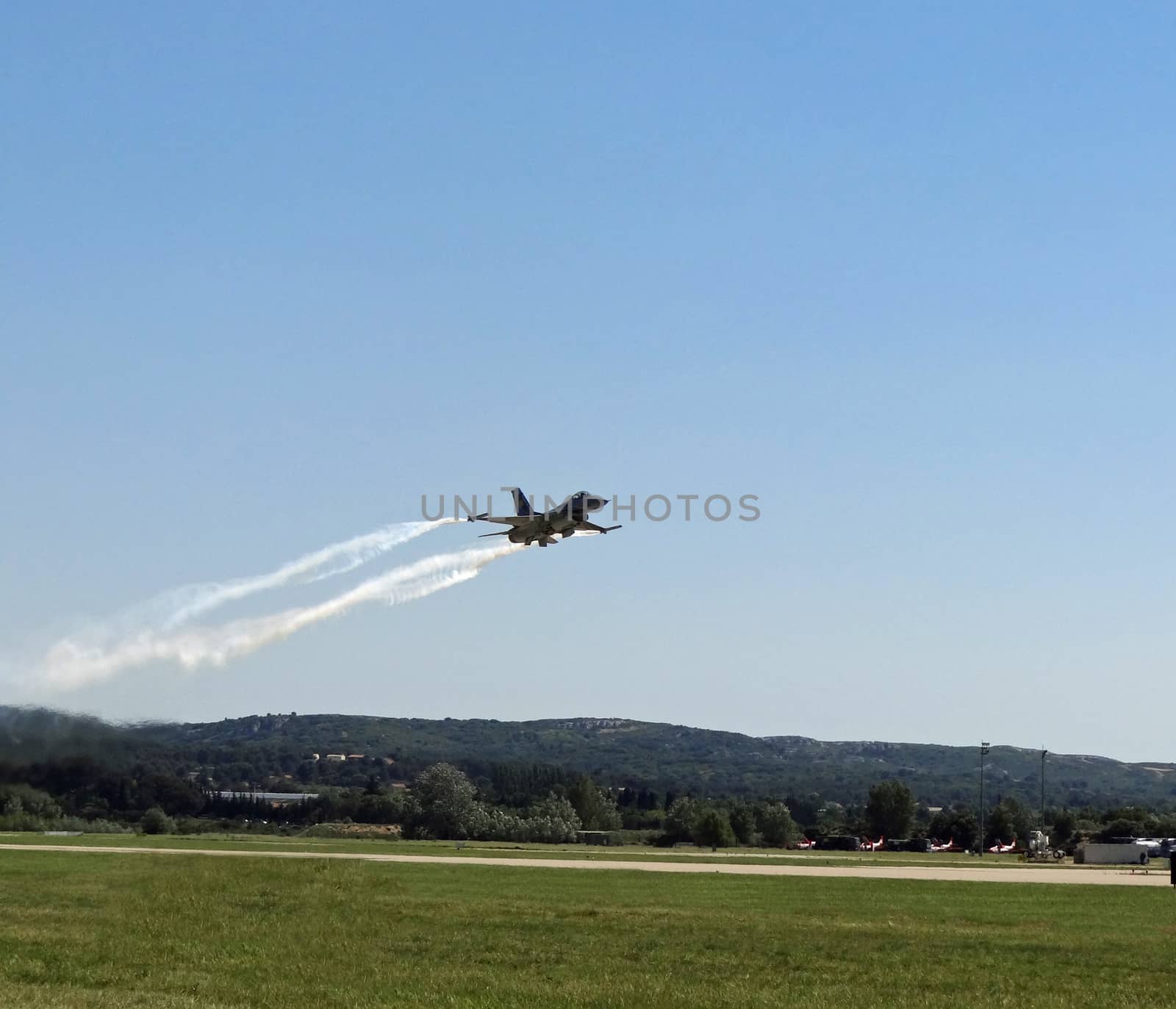 rafale at an airshow in france