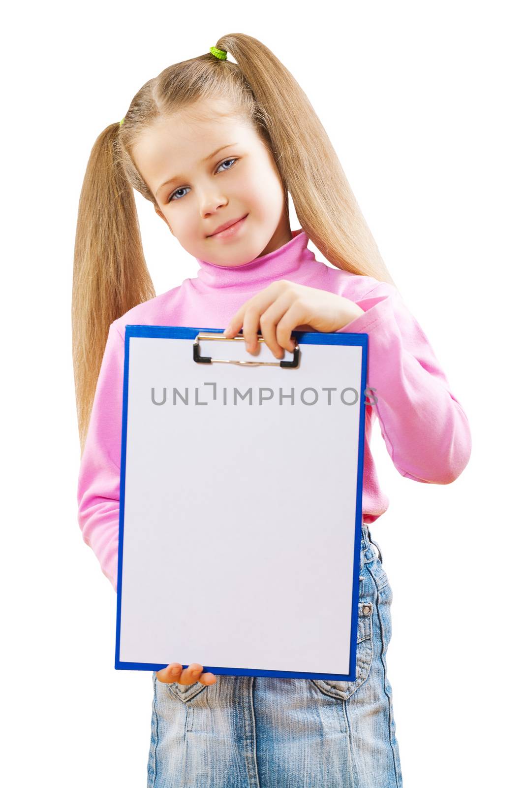 a schoolgirl with paperclip by mihalec