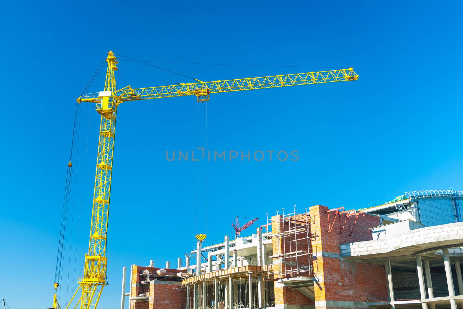 crane on construction site