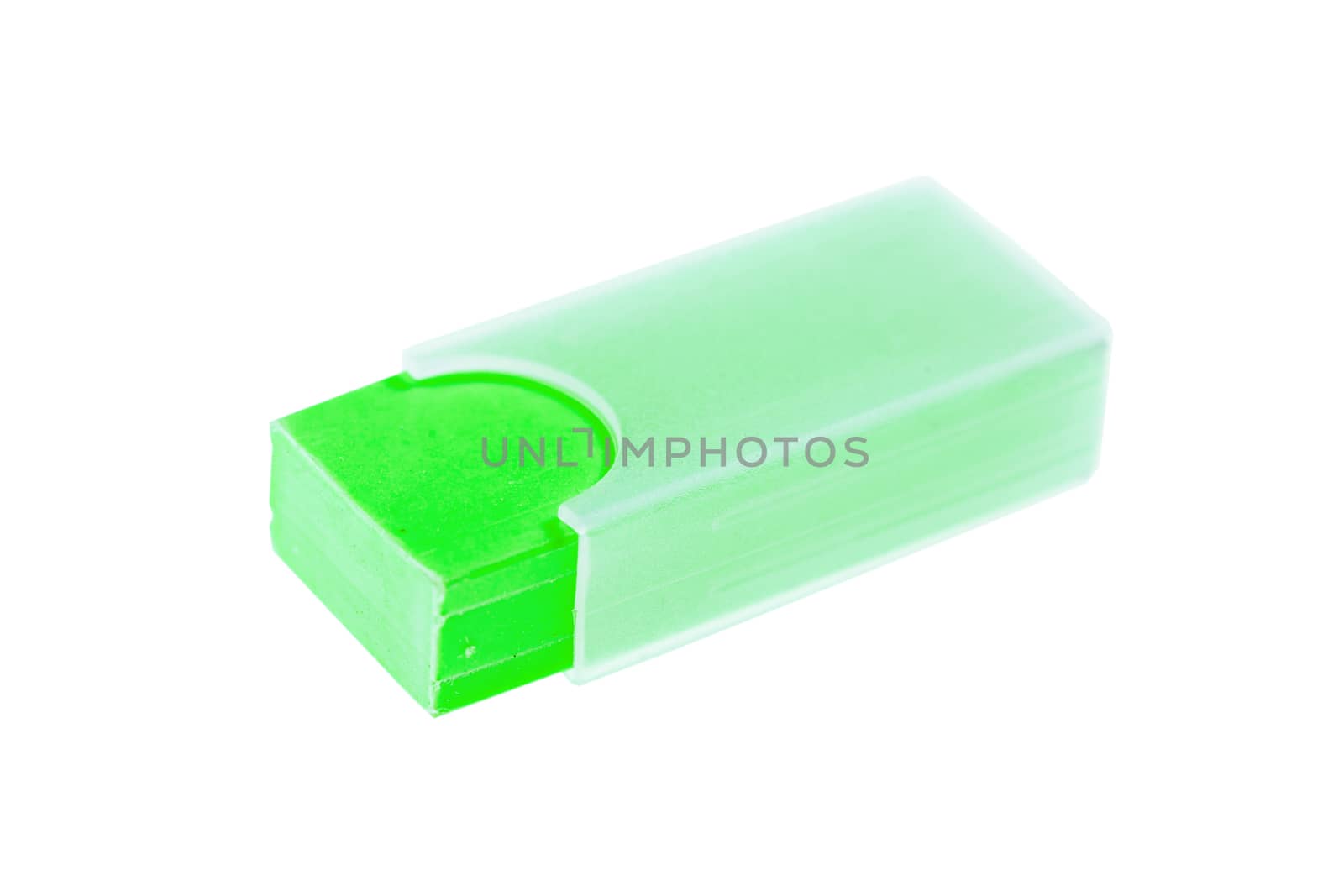 green shool eraser