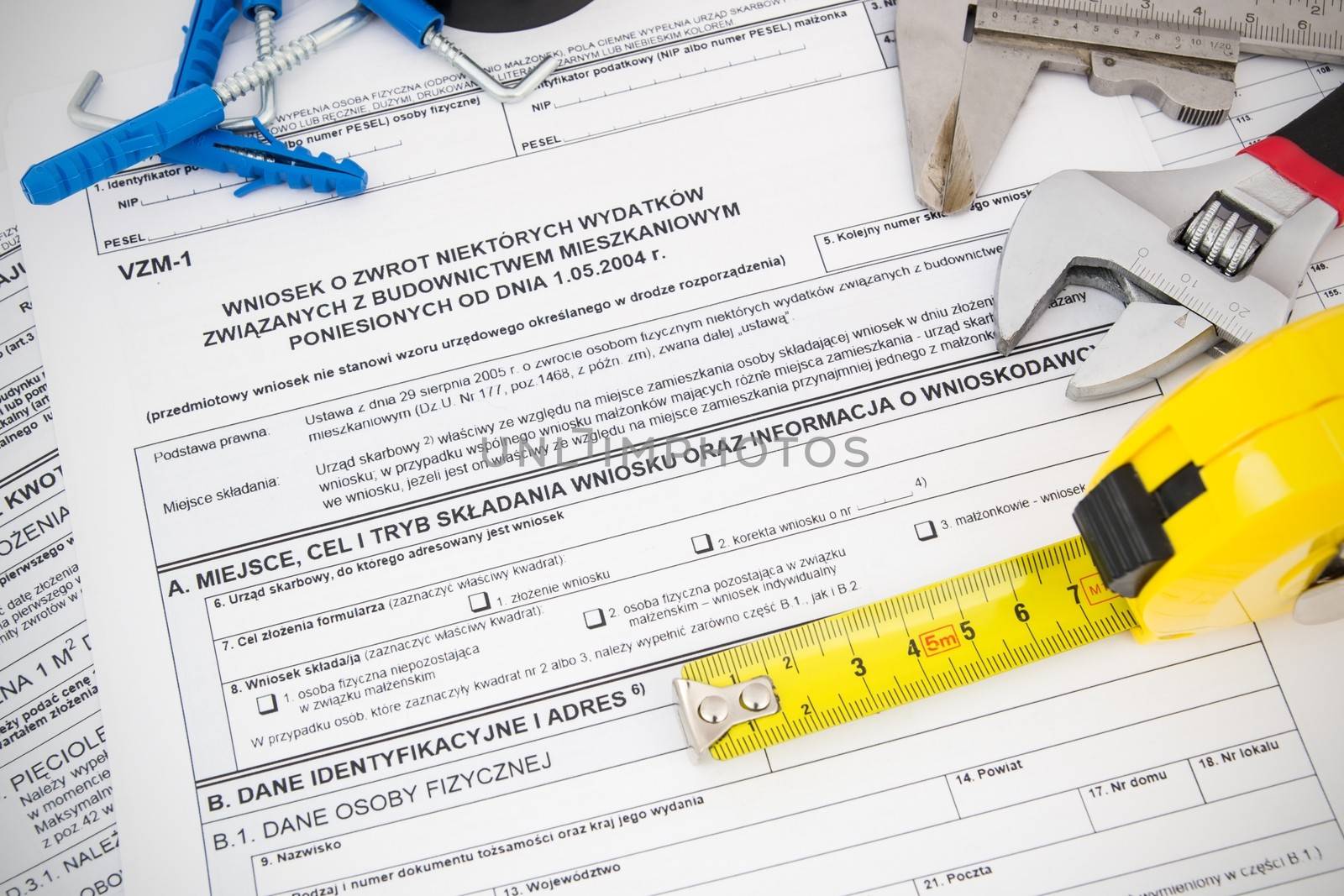 Polish tax form and tools. Credit for home construction. by simpson33