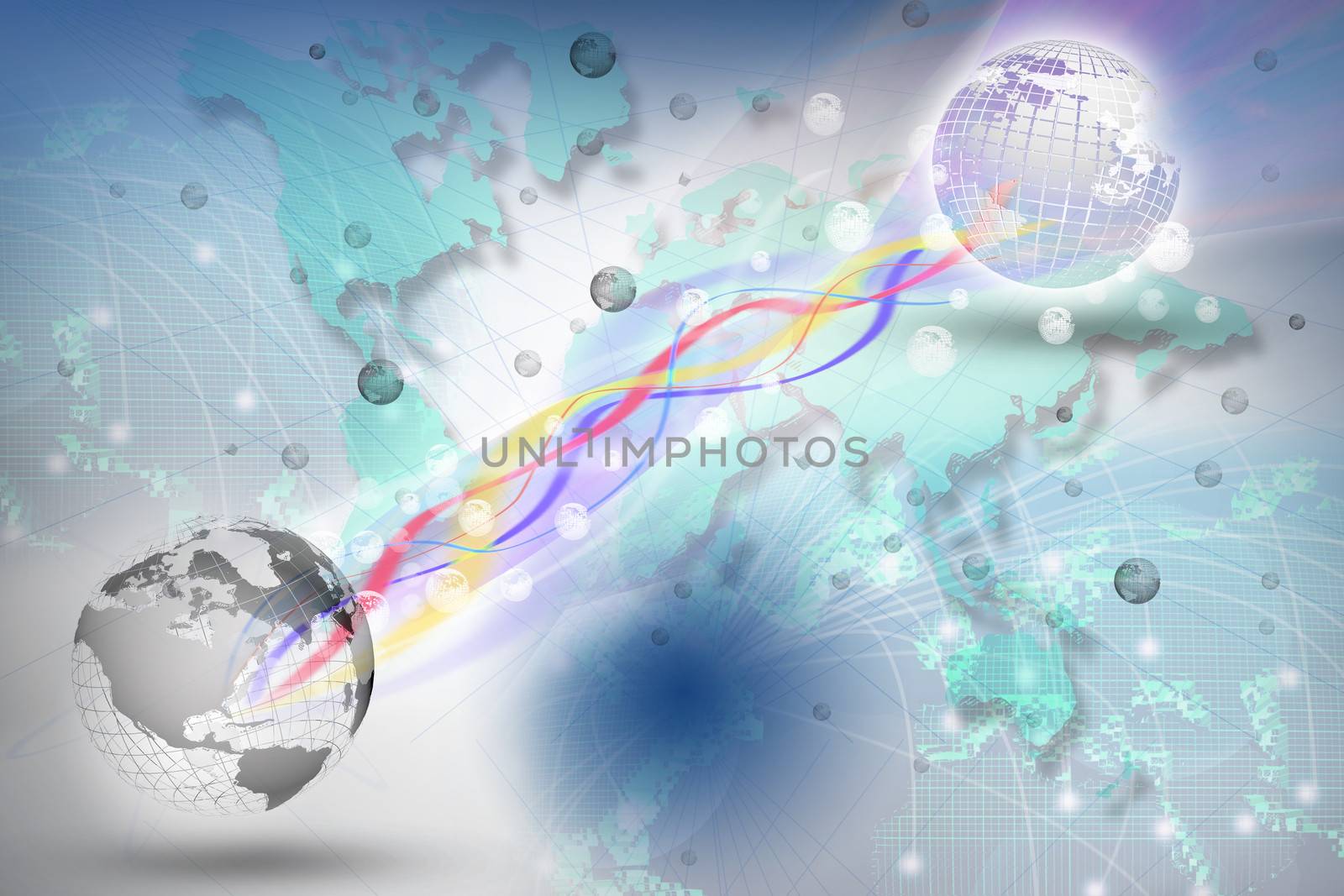world telecommunication in digital period by khunaspix
