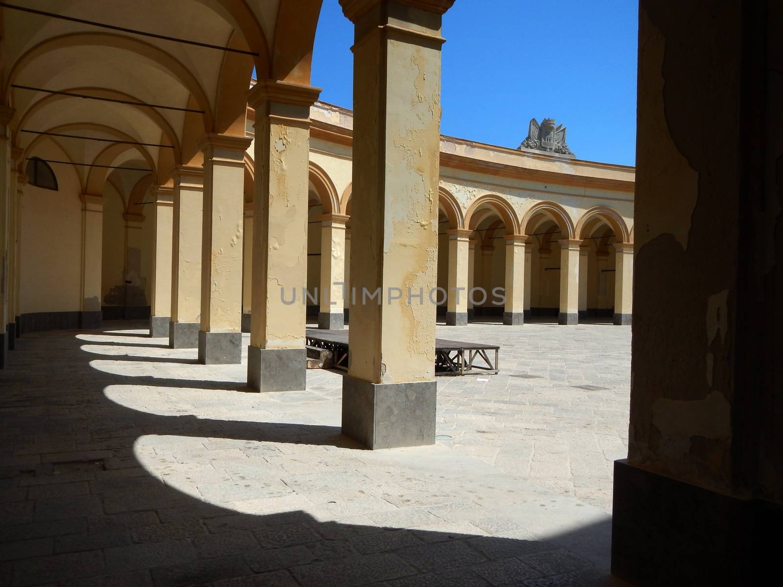 The square of the old fish market in Trapani.