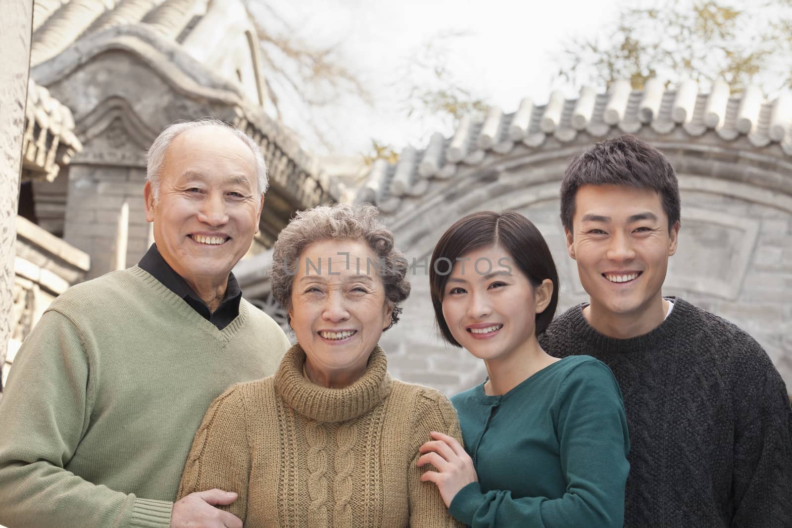 Family portrait- Grandparents, granddaughter and husband by XiXinXing