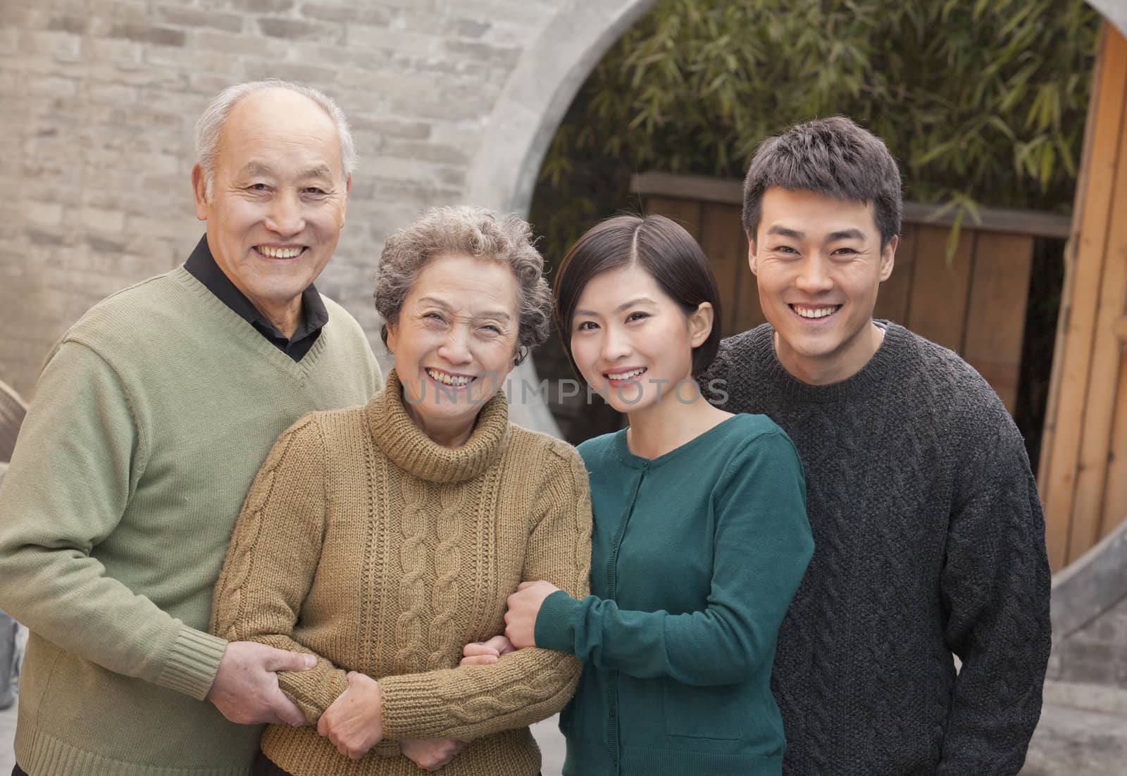 Family portrait Grandparents, granddaughter and husband by XiXinXing