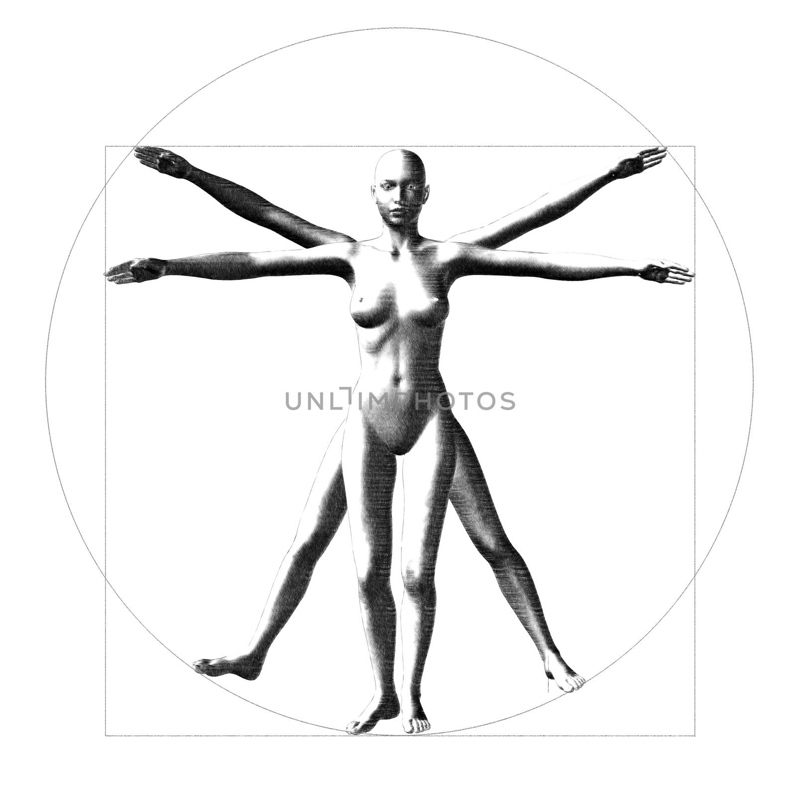 Digital Illustration of human Propotions
