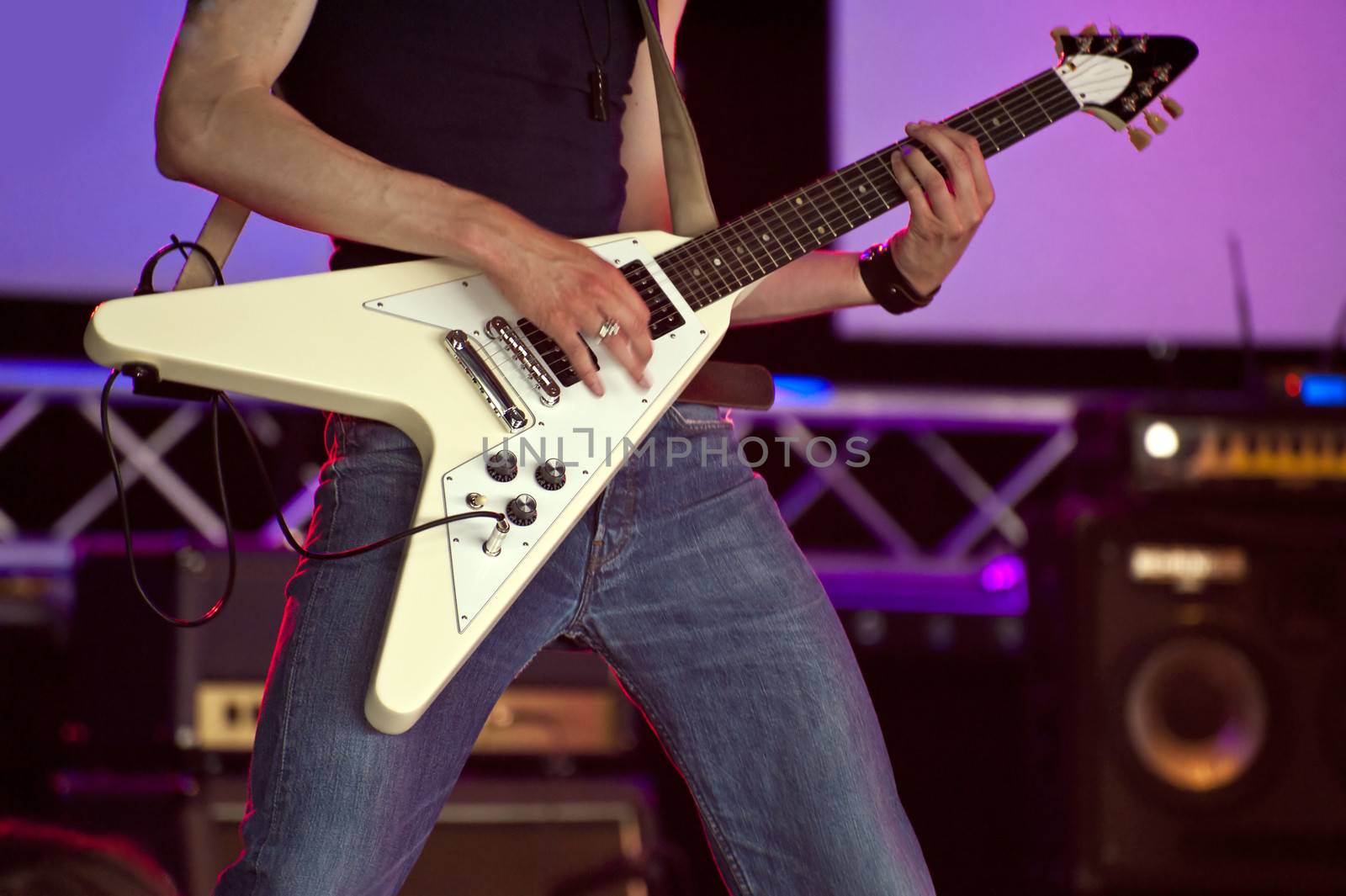 Elictric Guitar on a live Stage