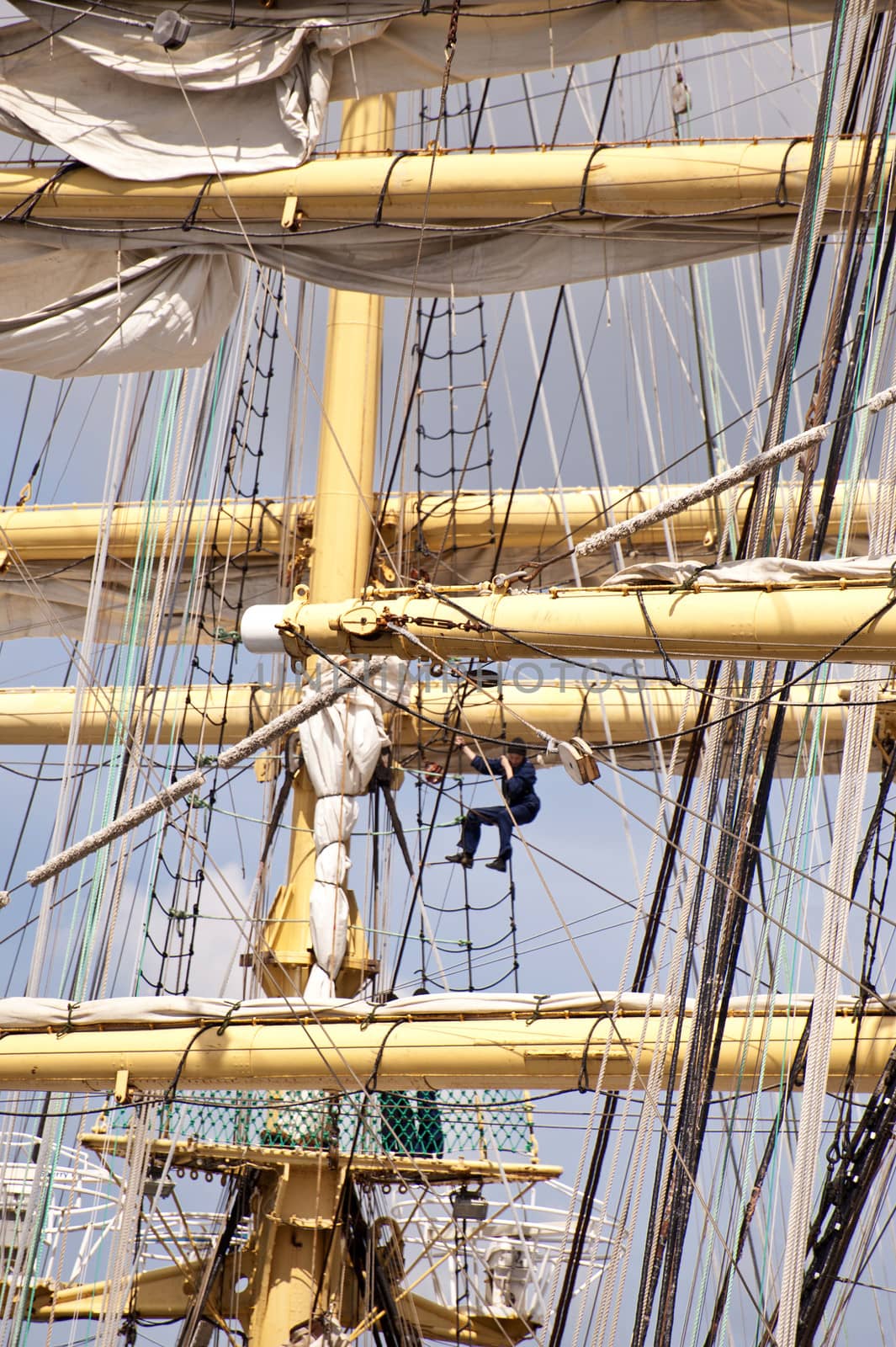Mast of a Tall Ship in Kiel
