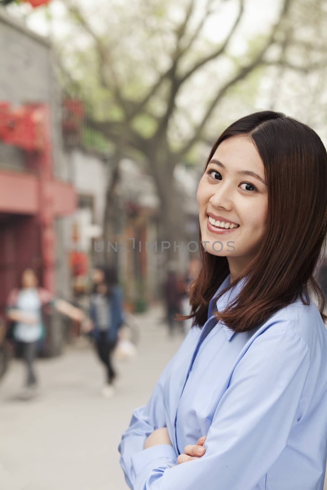 Young Woman smiling and looking at camera