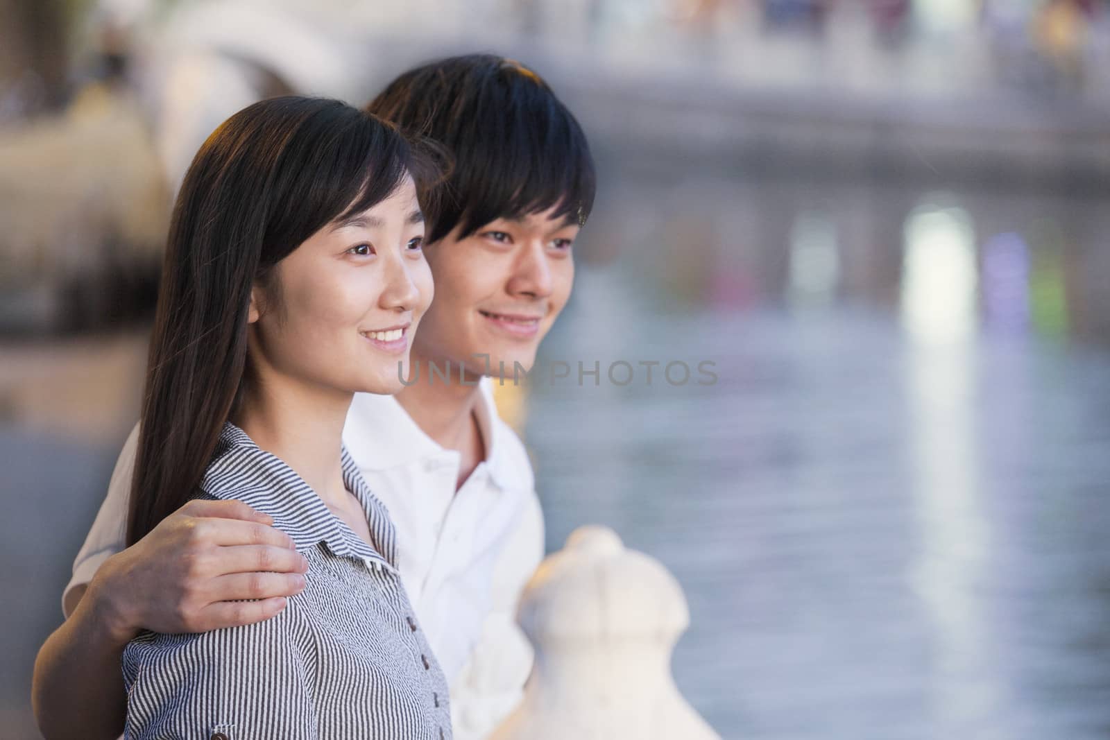 Close Up of Couple by the Lake by XiXinXing
