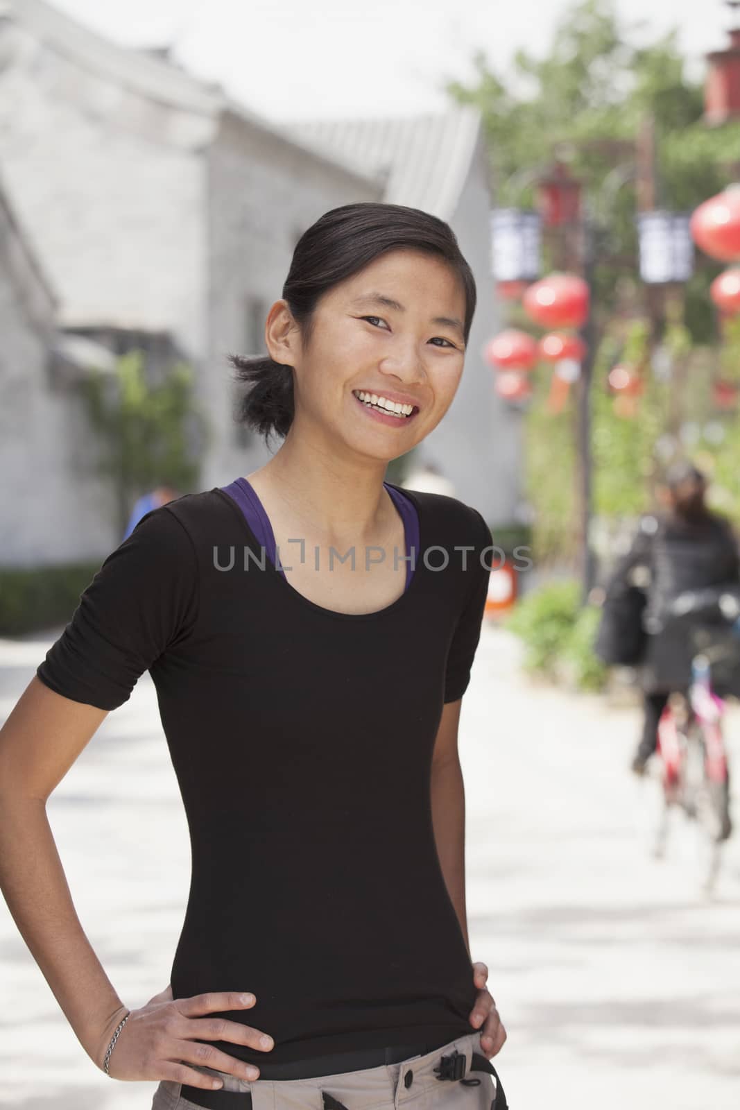 Young Woman smiling and looking at camera