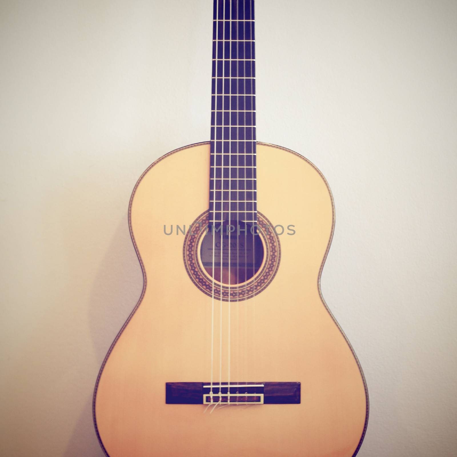 Classical guitar with retro filter effect by nuchylee
