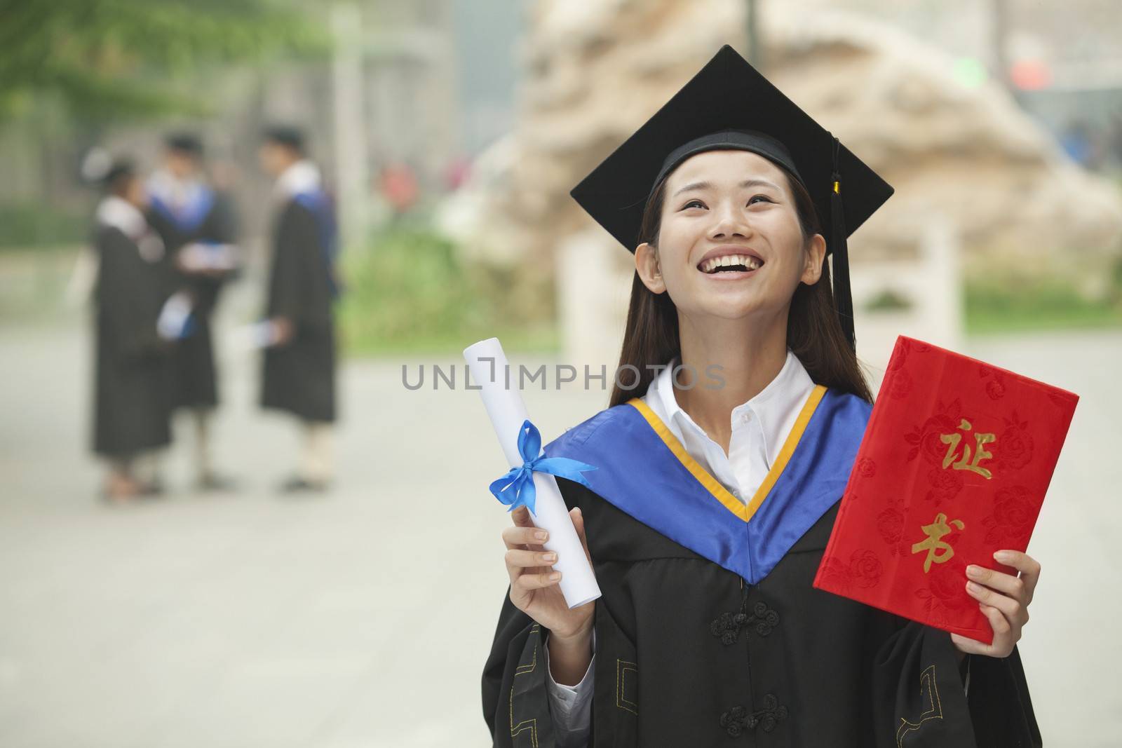 Happy Graduate with Diploma by XiXinXing